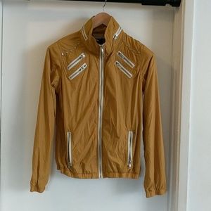 OBEY Windbreaker Studs Zippers Mustard Yellow